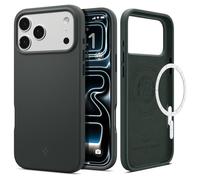 Spigen Silicone Fit MagFit Coque pour iPhone 18 Pro Max / iPhone 17 Pro Max | Vert, Compatible avec MagSafe, Coque en silicone, Anti-poussière et anti-traces de doigts