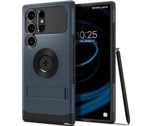 Spigen Slim Amor MagFit Coque Compatible avec Samsung Galaxy S24 Ultra - Ardoise Métallisée