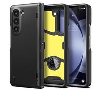 Spigen Slim Armor Pro - Étui à rabat pour téléphone portable - polycarbonate, mousse à impact - noir