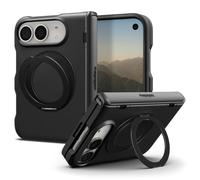 Spigen Slim Armor Pro S MagFit Coque pour iPhone Duo | Noir, Compartiment pour cartes intégré et Protection de grade militaire.