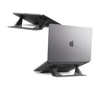 Spigen Slim Fold Support Ordinateur Portable [Anti-surchauffe] Design Origami Pliable, Ultra Fin & Léger, Ergonomique Compatible avec PC Portable MacBook Pro Air Neo M2 M3 M4 M5 13 14 Pouces et Plus