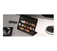 Spigen Smart Fold - Étui à rabat pour tablette - cuir PU (polyuréthane thermoplastique + polycarbonate), microfibre - noir - pour Apple 11-inch iPad Pro (M4) G