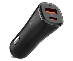 Spigen Spigen ArcStation Essential | Chargeur de voiture rapide 1x USB-C 30 watts + 1x USB-A 18 watts Noir Noir