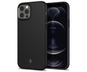 Spigen Spigen Coque arrière MagSafe Armor iPhone 12 (Pro) Noir Noir