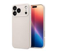 Coque pour iPhone 17 Pro - SPIGEN - Liquid Air - Gris clair - Motif géométrique - Silicone souple