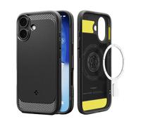 Coque MagSafe iPhone 17 Antichoc avec Contours Renforcé Modèle Rugged Armor Mag Spigen SGP Noir