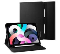 Spigen Coque Liquid Air Folio iPad Air 11'' M4/M3/M2 & 10,9'' 5e/4e – Rangement de stylo – Noir