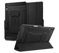 Spigen Rugged Armor Pro Coque Compatible avec Samsung Galaxy Tab S11 Ultra (2025) Étui avec Support pour Stylet, Fonction Veille/réveil Automatique - Noir