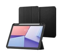 Spigen Urban Fit Coque Compatible avec iPad Air 11 Pouces 7e Gén M3 (2025), 6e Gén M2 (2024) / iPad Air 10.9 Pouces 5e/4e Gén. (2022/2020) [Rangement de Stylo] - Noir