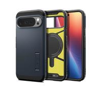 Spigen Tough Armor(AI) MagFit Coque pour Google Pixel 10 Pro XL Compatible avec Pixelsnap et MagSafe [Intelligence Artificielle] - Ardoise Métallisée