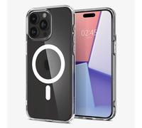 Spigen Ultra Hybrid MagFit - Coque de protection pour téléphone portable - compatibilité avec MagSafe - polycarbonate, polyuréthanne thermoplastique (TPU) - clair givré - pour Apple iPhone 15 Pro