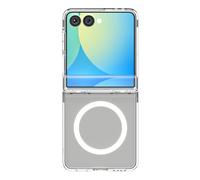 Spigen Spigen Coque Ultra Hybrid Pro MagFit Samsung Galaxy Z Flip 7 Clear / White Blanc