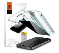Spigen Spigen EZ Fit GLAS.tR avec plateau d'installation Verre de confidentialité 1 pack iPhone 15 Pro Max Transparent