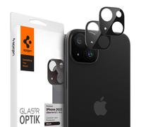 Spigen Spigen Optik Lens Protector Protection complète de caméra (lot de 2) pour iPhone 15 / 15 Plus Black Transparent