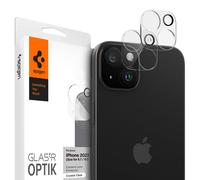 Spigen Spigen Optik Lens Protector Protection complète de caméra (lot de 2) pour iPhone 15 / 15 Plus Crystal Clear Transparent