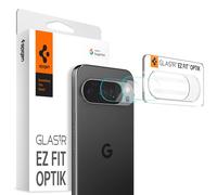 Spigen Glas.tR EZ Fit Optik Protection Caméra pour Google Pixel 10 Pro, 2 Pièces, Installation Facile, Résistant aux Rayures, Clair, Dureté 9H