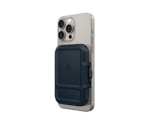 Spigen Spigen Porte-cartes avec MagSafe Lock Fit Metal Slate Gris
