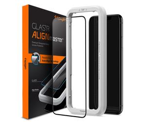 Spigen Spigen Protection d'écran en verre trempé AlignMaster Full Cover pour iPhone 11 / Xr Transparent