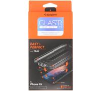 Spigen Spigen Protection d'écran en verre trempé GLAStR + applicateur pour iPhone Xr Transparent