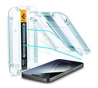 Spigen Spigen Protection d'écran en verre trempé GLAStR Fit 2 Paquets + Applicator pour iPhone 15 Pro Transparent
