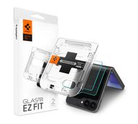 Spigen Glas.TR EZ Fit Verre Trempé pour Samsung Galaxy Z Flip 6, 2 Pièces, Kit d'installation Inclus, Dureté 9H, Résistant aux Rayures