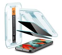 Spigen Spigen Protection d'écran en verre trempé GLAStR Privacy Applicator lot de 2 pour Google Pixel 9 Pro XL / 10 Pro XL Transparent