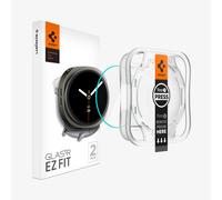 Spigen Glas.tR EZ Fit Verre Trempé pour Samsung Galaxy Watch8, 44mm, 2 Pièces, Kit d'installation, Résistant aux Rayures, Ultra Claire