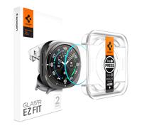 Spigen Glas.tR EZ Fit Verre Trempé pour Samsung Galaxy Watch Ultra 47mm, 2 Pièces, Kit d'installation fourni, Réponse Tactile, Résistant aux Rayures, Compatible avec les coques
