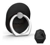 Spigen Anneau de téléphone Style Ring – Grip/Support pour tous téléphones et tablettes – Noir