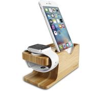 Spigen Support Bois Eco-Friendly pour Apple Watch et iPhone - Station de Chargement Universelle