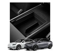 Spigen Tesla Model Y (~2024) et Model 3 (2021-2023) Accoudoir Console Centrale Organisateur, Plateau de Rangement pour Accessoires Intérieurs - Édition Carbone