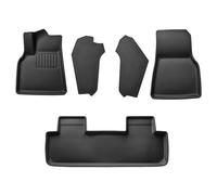 Spigen Tesla Model Y (~2024) Tapis de Sol en Moquette Supérieure, Tapis de Sol TPE Protection Anti-Dérapants et Étanches Toutes Saisons pour Tesla Accessoires - Édition Carbone