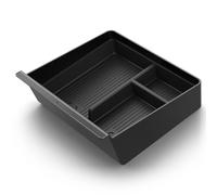 Spigen Tesla Model Y 2025 Juniper Model 3 Highland 2024 2025 Plateau de Rangement pour Console Centrale Accessoires Intérieurs, Accoudoir Floqué de Voiture - Édition Carbone