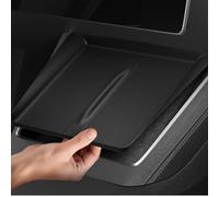 Spigen Tesla Model Y Juniper 2025 Tapis de Chargement sans Fil Conçu pour Accessoires Tesla, Compatible avec iPhone, Galaxy, Etc - Noir