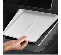 Spigen Tesla Model Y Juniper 2025 Tapis de Chargement sans Fil Conçu pour Accessoires Tesla, Compatible avec iPhone, Galaxy, Etc - Blanc