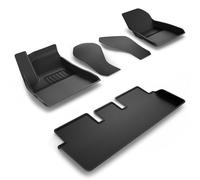 Spigen Tesla Tapis de Sol, TPE Imperméable & Antidérapant | Model 3 Highland 2024 2025 2026, Moquette Premium Toutes Saisons, Haute protection pour Accessoire Tesla - Édition Carbone