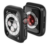 Spigen Thin Fit 360 Coque avec Protection d’Écran et Joint Étanche Compatible avec Apple Watch Série SE3/SE2/SE/6/5/4 44 mm - Noir