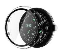 Spigen Thin Fit 360 Coque pour Google Pixel Watch 5/4 41 mm | Étui léger en polycarbonate avec verre trempé intégré pour une protection totale, pour les modèles 2026/2025 - Transparent