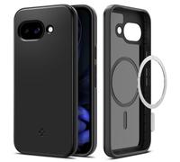 Spigen Thin Fit MagFit Coque Compatible avec Google Pixel 9a [0,07 Pouces Silhouette] - Noir