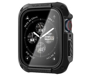 Spigen Tough Armor 360 Coque avec Protection Ecran Intégré Compatible avec Apple Watch Série 9 8 7 41mm - Noir