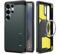 Spigen Tough Armor(AI) MagFit Coque Compatible avec Samsung Galaxy S25 Ultra - Vert