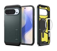 Spigen Tough Armor(AI) MagFit Coque pour Google Pixel 10 et Pixel 10 Pro Compatible avec Pixelsnap et MagSafe[Intelligence Artificielle] - Vert