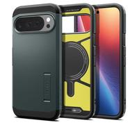 Spigen Tough Armor(AI) MagFit Coque pour Google Pixel 10 Pro XL Compatible avec Pixelsnap et MagSafe [Intelligence Artificielle] - Vert