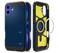 Spigen Tough Armor (AI) MagFit Coque pour iPhone 16 - Bleu Marin