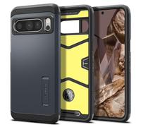 Tough Armor - Coque de protection pour téléphone portable - polycarbonate, polyuréthanne thermoplastique (TPU), mousse à impact - ardoise métal -