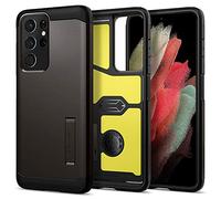 Spigen Tough Armor Coque Compatible avec Samsung Galaxy S21 Ultra - Gunmetal