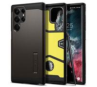 Spigen Tough Armor Coque Compatible avec Samsung Galaxy S22 Ultra 5G - Gunmetal