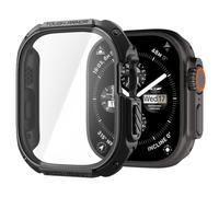 Spigen Tough Armor Coque pour Apple Watch Ultra 4/3/2/1 49mm | Étui TPU/PC avec verre trempé 9H intégré, bords surélevés et découpes précises pour modèles 2026-2022 - Noir