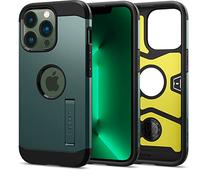 Tough Armor - Coque de protection pour téléphone portable - polycarbonate, polyuréthanne thermoplastique (TPU) - vert de minuit - pour Apple iPhone