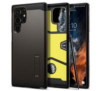 Spigen Tough Armor Coque Compatible avec Samsung Galaxy S22 Ultra 5G - Gunmetal